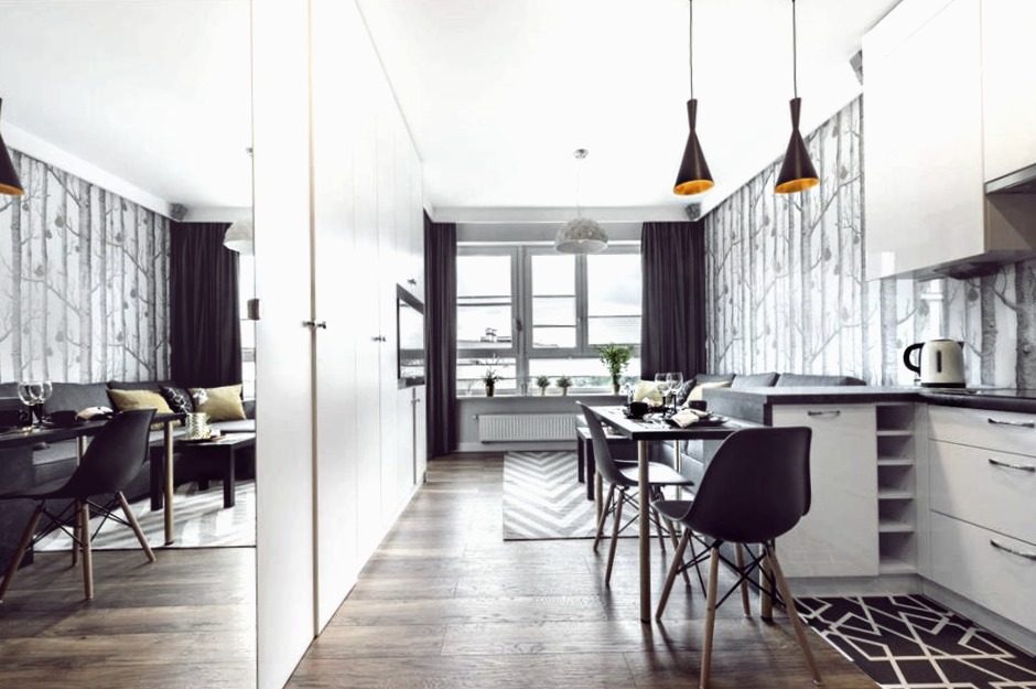 ¿Cómo combinar diferentes zonas funcionales del salón?